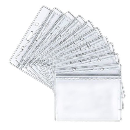 50 stk Klare Vanntette Horisontale Navneskilt-Etikett-ID-Kortholdere