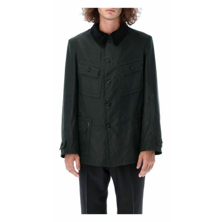 Maison Margiela, Jacket Si 1Am 0001S47739 Zwart, Heren, Maat:S,Katoen