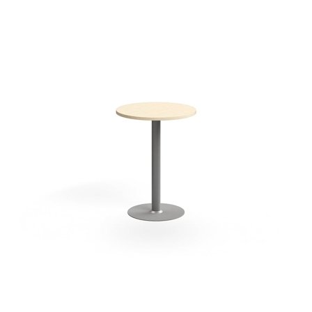 Bar table VERTICUS, Ø700x900 mm, birch/silver