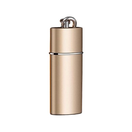 Kreativ Askkopp med Låda, Portabel Mini Metall Askkopp med Nyckelring för Utomhusbruk, Rymmer 6-7 Cigarettfimpar