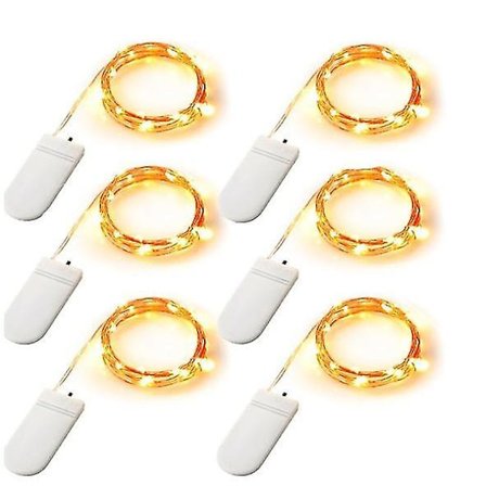 Eventyrlys, LED-eventyrlys drevet av kobbertråd, vanntette for utendørs dekorasjon, 2 m 20 LED-lys, blinkende jul-1