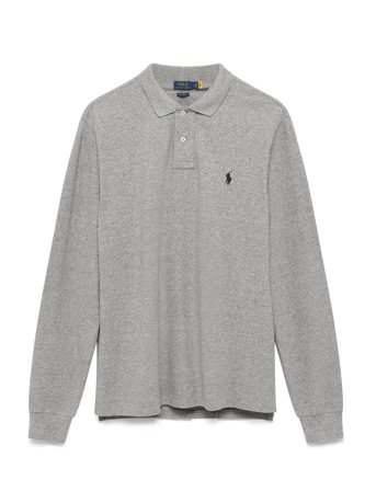 Polo Ralph Lauren Custom Slim Fit Mesh Polo Shirt - Grey - XL