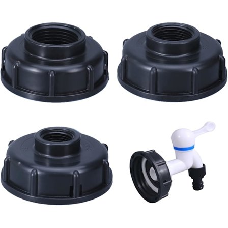 IBC tank tetting tanklokk, for IBC beholdere, vanntank regntønne 3 stykker