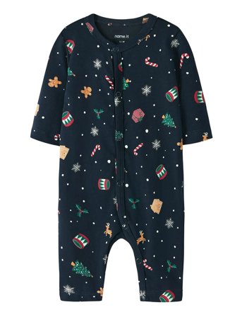 name it Nbnvismas Ls Nightsuit - Navy - 56