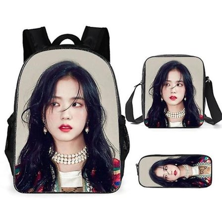 Black Pink Boy's And Girl's Backpacks Student School Bags Travel Bags Computer Bags
