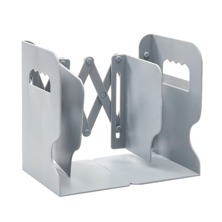 Vikbara Bokstöd i ABS Enkel Stil Grå Böcker Stöd Stativ Heminredning