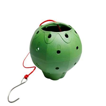 Porös blomboll kruka form ram suckulent hängande bambuboll kruka - 1 porös bollkruka plus rött rep + krok