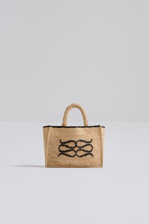 Malina - Malina logo raffia bag - One Size - Raffia