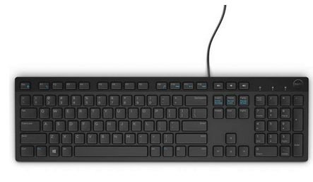 DELL KB216 - tastatur - QWERTY - Dansk - svart Inn-enhet