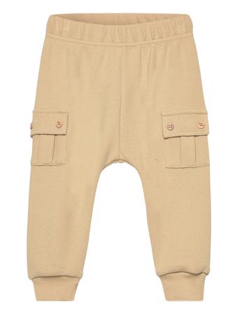 Interlock Cargo Pants Baby Bottoms Beige Müsli By Green Cotton