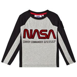 Kids - Fabric Flavours Grey NASA Long Sleeved T-Shirt 6-7 years - Tops - 6-7 years - Grey