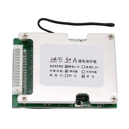 14S 30A Lithium Batteribeskyttelse BMS PCB Board med Balance Charge