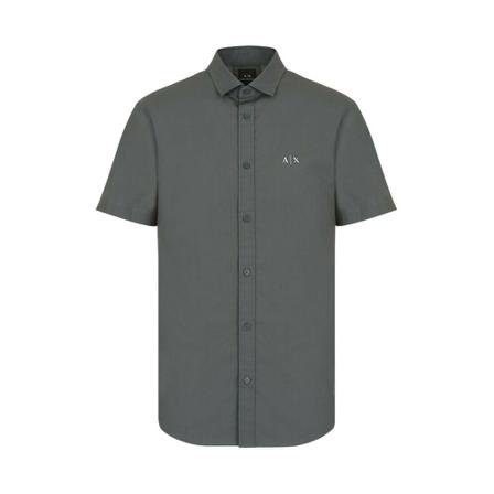 Armani Exchange, Short Sleeve Shirts Groen, Heren, Maat:S