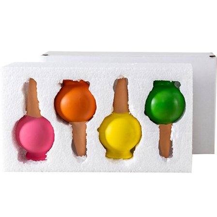 Irrigasjonskjegle, sett med 4, drypp for innendørs planter og potter, vanningskule