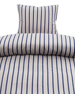 Påslakanset Miranda randigt 2-delar Blå - Borganäs of Sweden