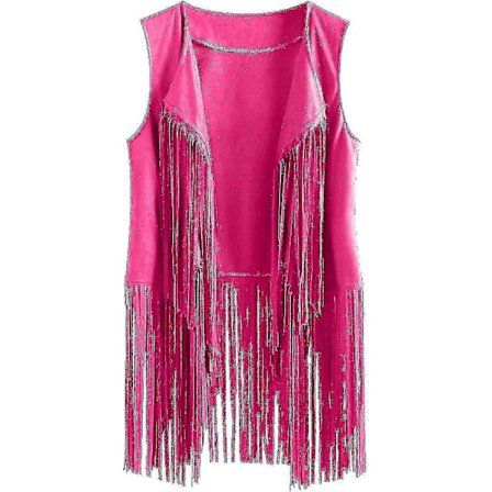 Cowgirl Skjorta Kompatibel med Kvinnor 70-tals Stil Fransväst Jacka Disco Westernkläder