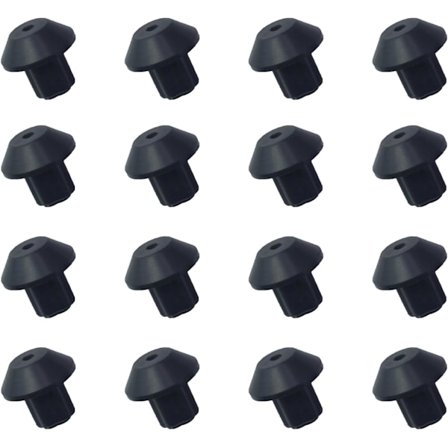 Kaasulieden jalat - 16 kpl - Liesitarvikkeet - Kaasulieden jalkojen kumitassut - Kattilanpidikkeen kumitassu - Vaihto - Musta - Kumi - Kaasulieden 