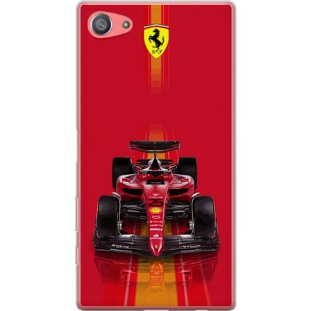 Yhteensopiva Puhelinkuori Sony Sony Xperia Z5 Compact Ferrari Formula 1 -auto ikonisessa punaisessa muotoilussa urheilullisella tarkkuudella