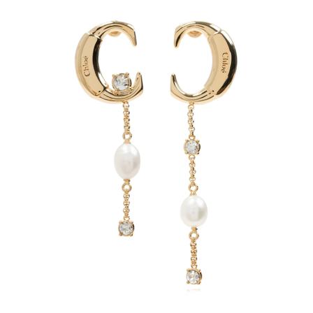 Chloé Earrings with appliqué Gul, Dame Øreringe, Størrelse: ONE Size