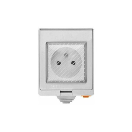 S55 TPE-FR 16A Smart utomhusuttag, IP55 Vattentätt WiFi-anslutet eluttag, Kompatibelt med Android & iOS, Fjärrkontroll, Röststyrning, Timer-FD-