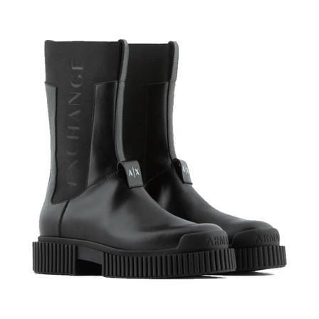 Armani Exchange, Ankle Boots Czarny, Kobieta, Rozmiar: 41 EU