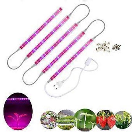 LED Plantelys T5 Strip Plantelys for Plantevekst Sukkulent Plante Blomsterlampe 6W + Strømledning