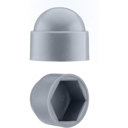 M10 mutterhetter for 17 mm skiftenøkkel Grå 50 stk.