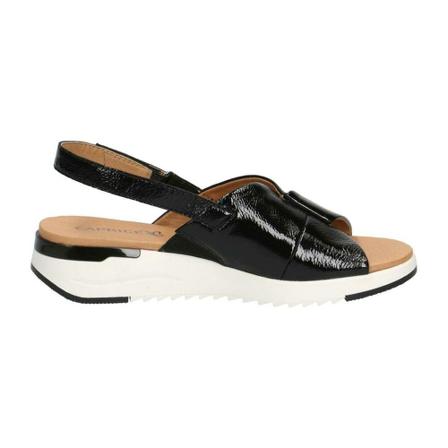 Caprice, Black casual open sandals Zwart, Dames, Maat:37 EU