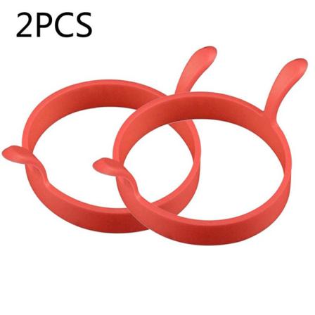 2 X Frityrringar För Ägg I Silikon Friterad Mould Perfekt För Pa