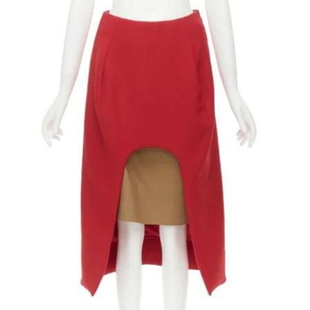 Marni Pre-owned, Pre-owned Wool bottoms Rood, Dames, Maat:S,wol