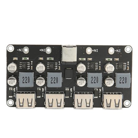 4-vägs snabbladdningsmodul 12V 24V till QC3.0 Power Buck USB-telefonladdningsomvandlarbräda