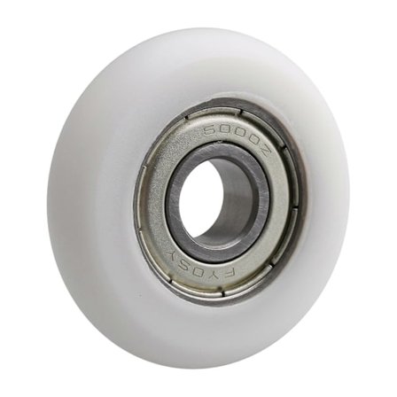 4x Hvid Plastik Leje Styre Remskive Hjul Kugleleje 10x40x10mm