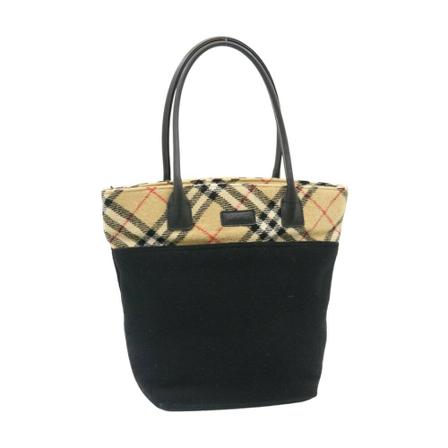 Burberry Vintage, Pre-owned Handbag Zwart, Dames, Maat:ONE Size,wol