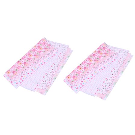 2 poser trykte bomuldsstoffer til gør-det-selv håndlavet stof