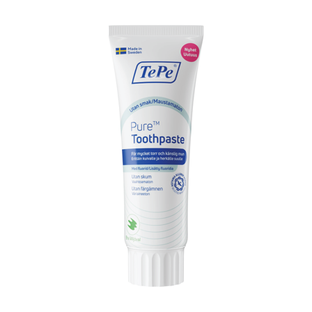 TePe Pure Toothpaste, Uten smak, 75 ml