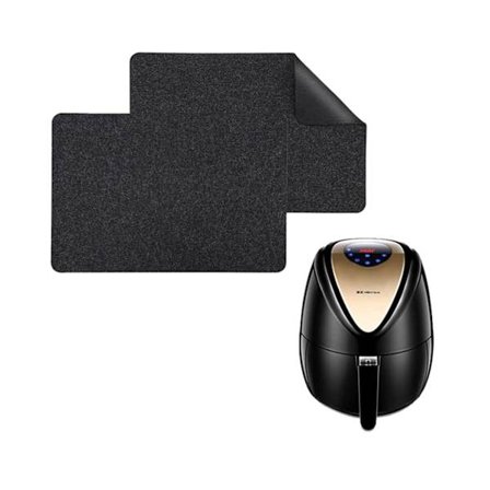 2 st Värmebeständig matta för luftfritös köksdynor Halkfri rörlig matta