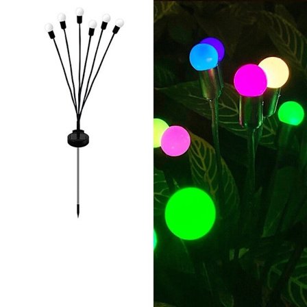 Firefly Lights LED Solar Powered FÄRG LJUS 6 LIGHTS2 2
