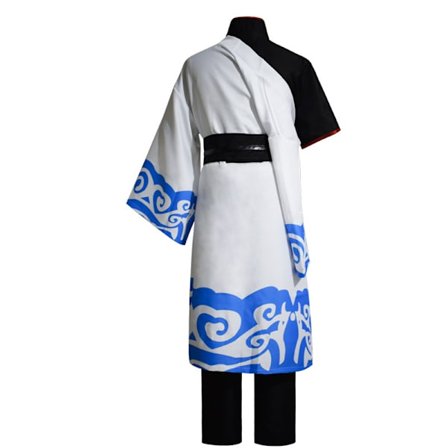 Mub- Factory Price Gintama Anime Costumes Sakata Gintoki Cosplay Costume Men Kimono Halloween Clothes