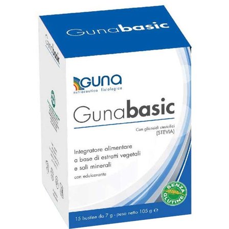Guna Basic Polvere 7g - Integratore Alcalinizzante Naturale