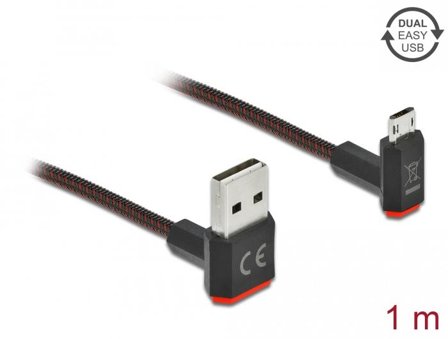 Delock Easy - USB-kabel - USB til Micro-USB type B - 1 m