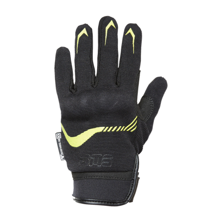 Dziecięce Rękawice Motocyklowe GMS Jet-City Czarny/Fluorescencyjny żółty L