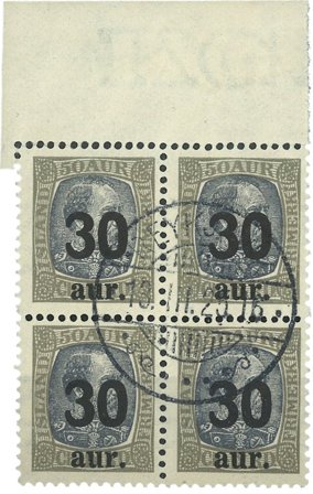 Island 1925 - AFA 112 - Stemplet