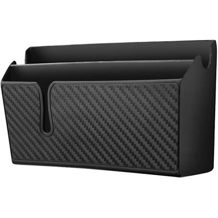 Bil Organizer, Opbevaringsbeholder Til Biler, Fremstillet Af Kulfiber, Mobiltelefonholder Til Biler - Stor