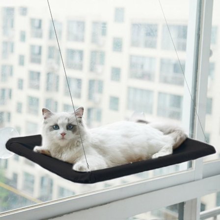 Hengekøye for kjæledyr, hengeseng SVART