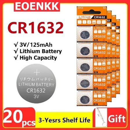 2-50 STK CR1632 Knap Batteri Lithium Møntcelle Batterier 3V LM1632 BR1632 ECR1632 CR 1632 Elektronisk Watch Toy Remote