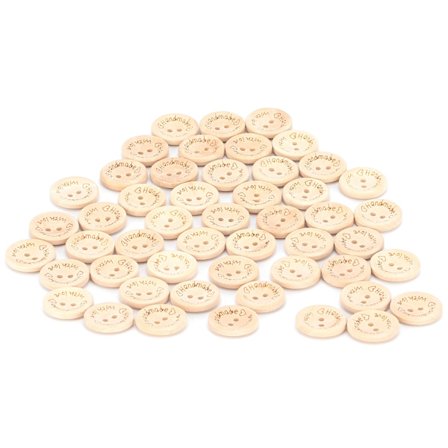 50 stk. træknapper, runde håndlavede bogstaver, kærlighed, gør-det-selv-håndværk til sytilbehør