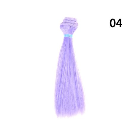 1 stk 15 cm lengde naturlig farge tykk 1/3 /1/4 1/6 bjd parykker dukke