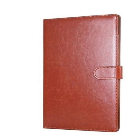 A4 nahkainen monitoiminen kaupallinen sopimuskansion kansio muistiinpanoilla Ruskea Business Stationery Binder