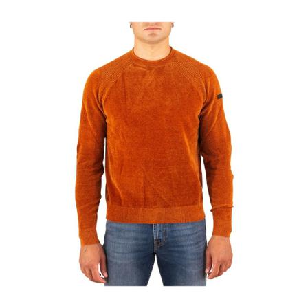 RRD Strik W22081Knitvelvetround Orange, Herre Strik
