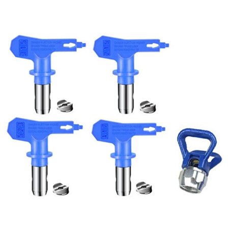 Air Paint Nozzle Set, Reversible Spray Tips Air Paint Sprayer Nozzle Tips Air Spray Machine Parts